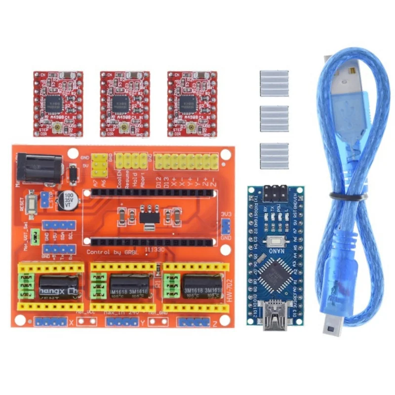 CNC Shield V4 + Nano 3.0 + 3pcs A4988