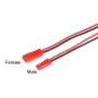 JST 2P Male+Female 1007 22AWG 10cm