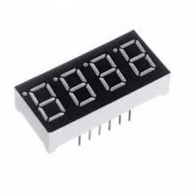 0.56 inch with Clock Red 4 Digit 7 Segment LED Display