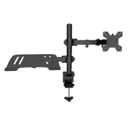 Support écran + laptop ANYTOOL haute qualité avec bras articulé 360° – Fixation bureau ATS-002E+L