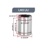 Linear bearing LM8UU/LM10UU/LM12UU/LM16UU/LM20UU