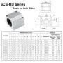 Linear slider SCS8UU-8mm/SCS10UU-10mm/SCS12UU-12mm/SCS16UU-16mm/SCS20UU-20mm/SCS25UU-25mm