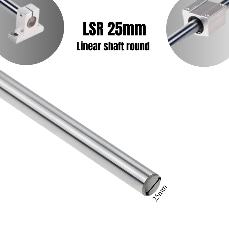 LSR 25mm Linear shaft round 2000mm/3000mm