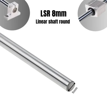 LSR 8mm Linear shaft round 300mm/400mm/500mm/1000mm/1500mm/2000mm