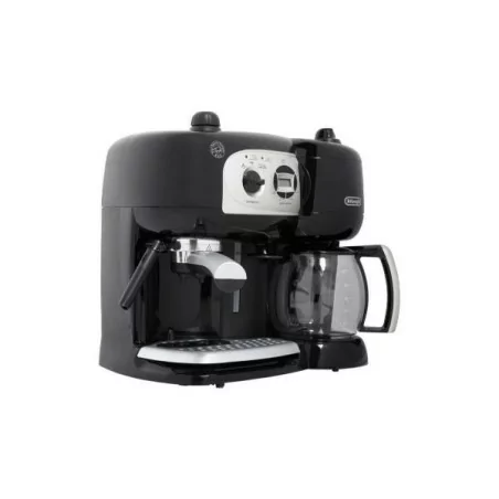 ماكينة صنع القهوة DELONGHI + ابريق إسبريسو مدمج - أسود 3