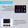 0.28 100V 50A Dual LED Voltmeter Ammeter Blue+Red