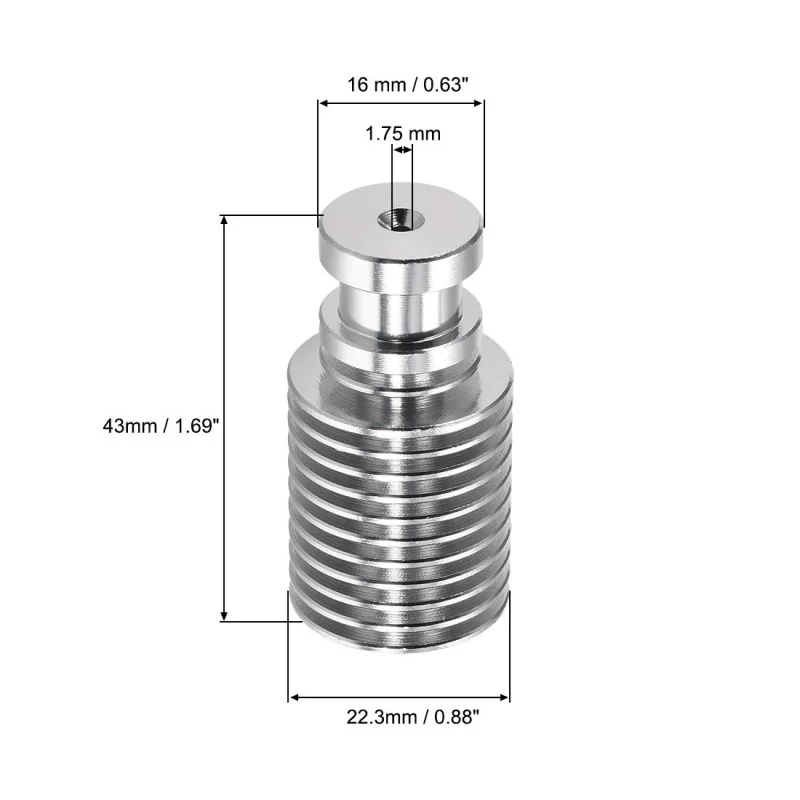 V6 Short distance 1,75 3d Heatsink
