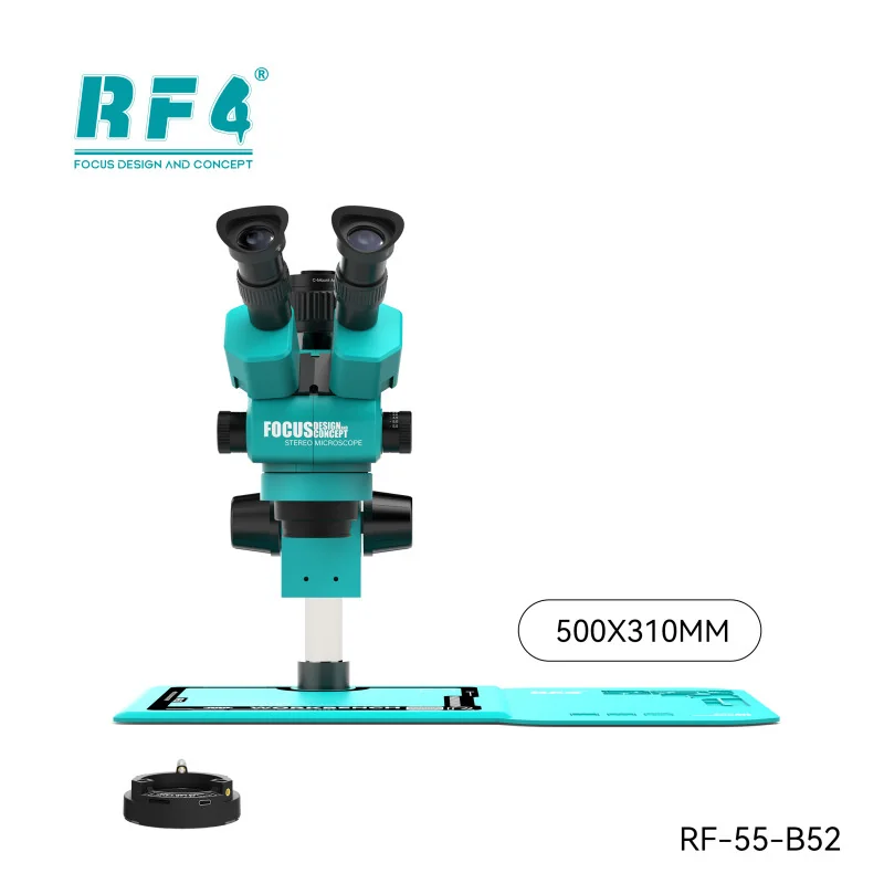 Microscope RF4 Trinocular RF-55-B52 Zoom 6.5-55X