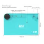 Tapis en Silicone RF4 RF-PO15 Résistant aux Hautes Températures avec Support de Rangement Multifonction