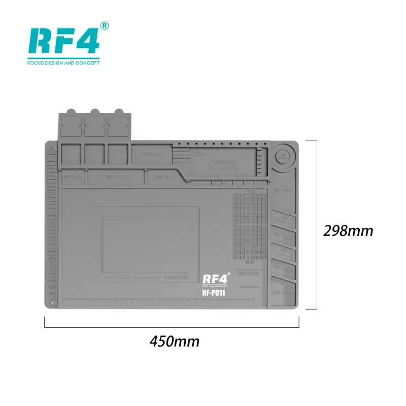 Tapis de Base pour Microscope, plaque d'isolation thermique antistatique RF4 RF-PO11, carte mère pour téléphone portable