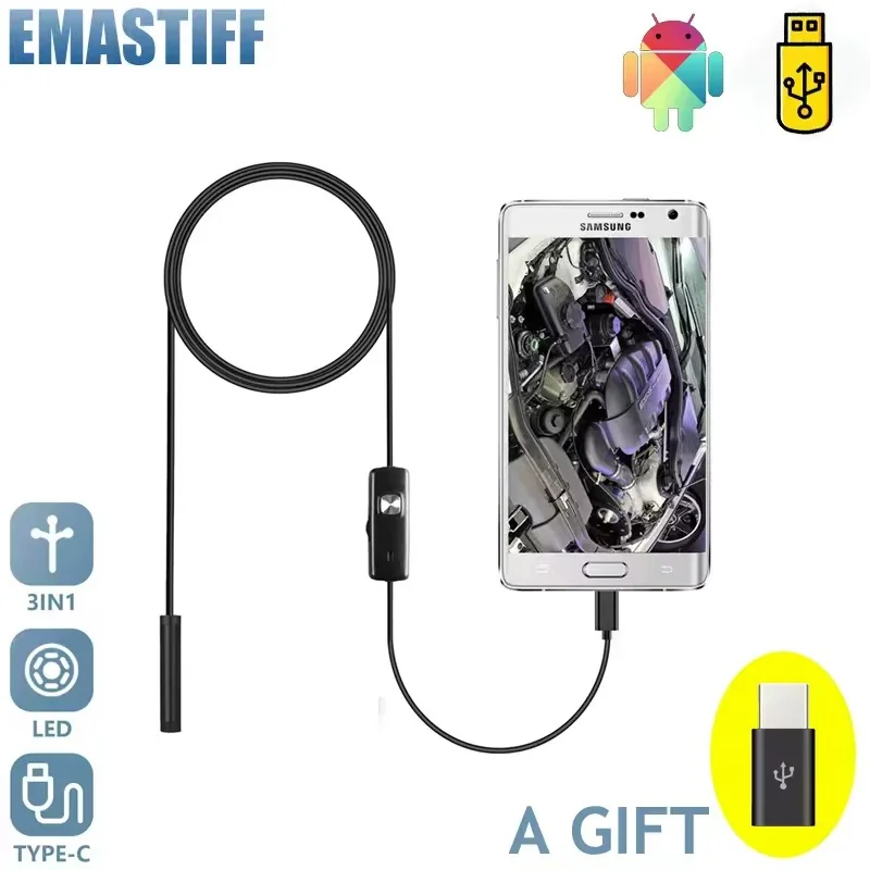 Endoscope USB 7 mm Haute Définition pour Inspection Précise