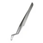 AIDA tweezers, silver, curved