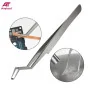 AIDA tweezers, silver, curved