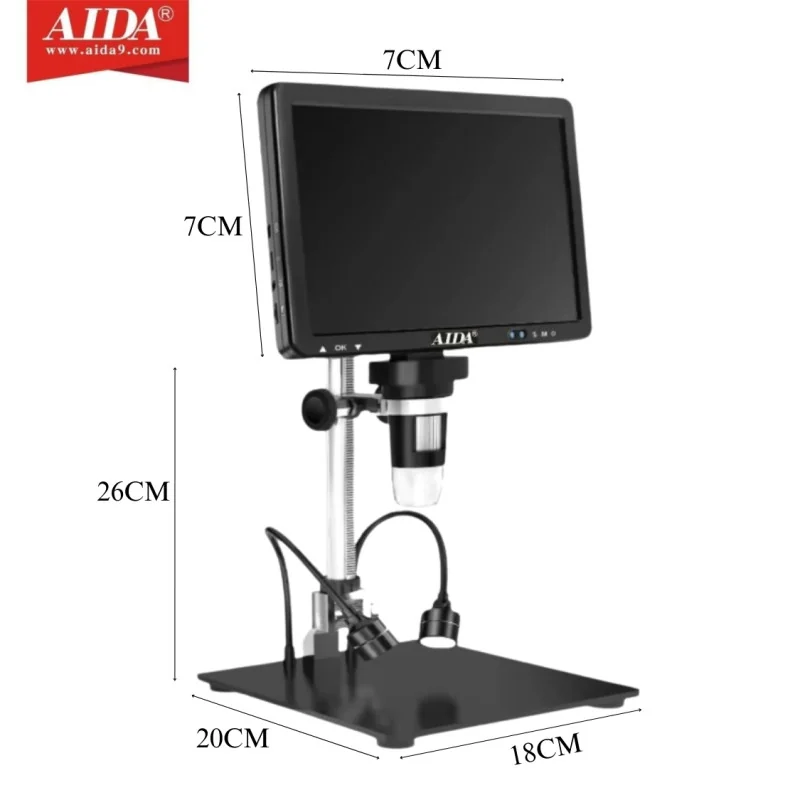 Microscope AIDA AD12 Haute Précision pour Réparation Électronique