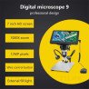 Microscope AXS-DM9 avec écran HD 7\" jusqu'à 12MP 1200X (focus range 10-40mm) avec 2 LEDs