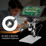 Microscope AXS-DM9 avec écran HD 7\" jusqu'à 12MP 1200X (focus range 10-40mm) avec 2 LEDs