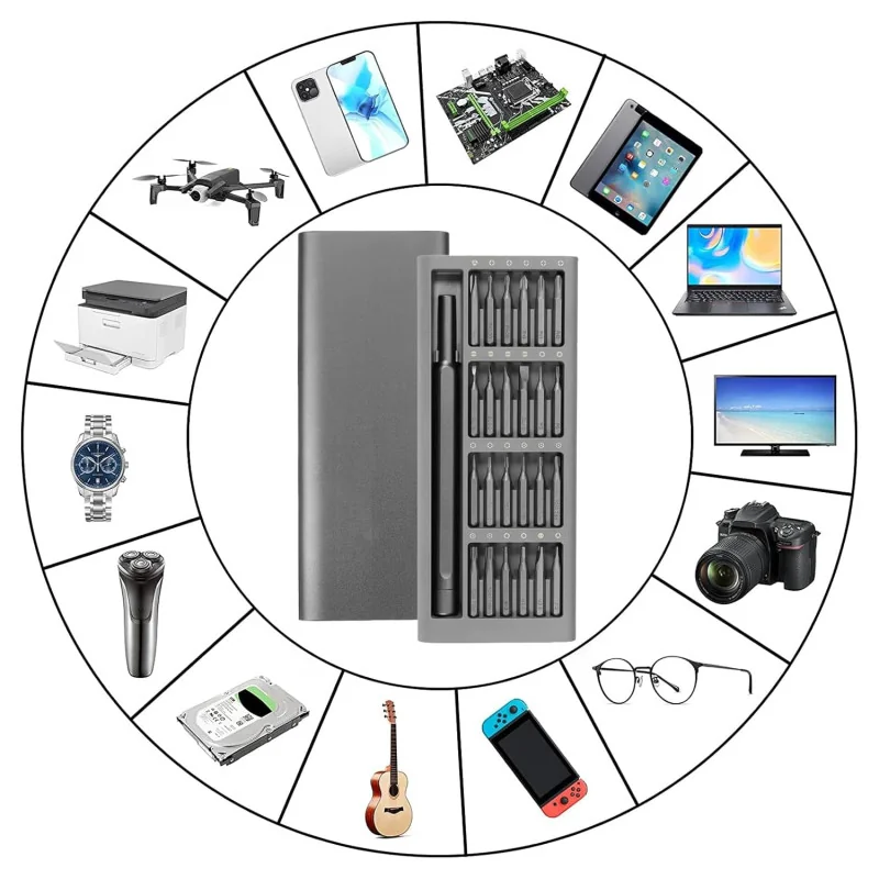 Set de Tournevis AIDA 889 de Précision pour Réparation Électronique et Téléphone