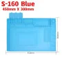 Tapis de Reparation S-160 Bleu / Gris pour Électronique et Soudure