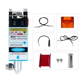 Module Laser 80W avec assistance à l'air 450nm tête Laser bleue Module TTL pour Machine de découpe Laser CNC