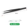 RELIFE RL-ESD-11/RL-ESD-15 Black Anti-Static Straight Tweezers