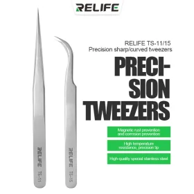 RELIFE TS-11/TS-15 Precision Straight Tweezers
