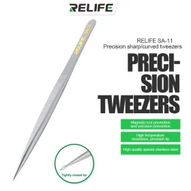 RELIFE SA-11 Textured Precision Sharp Tweezers