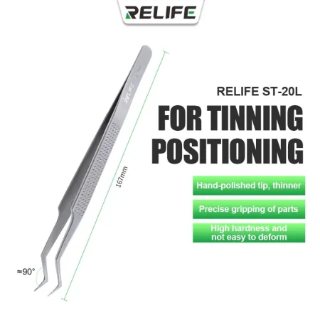 RELIFE ST-20L Precision tweezers for chip placement