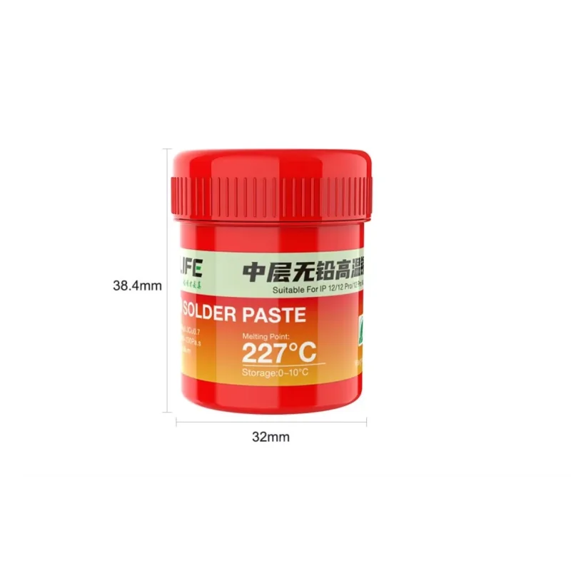 RELIFE RL-406 227° 40G high temperature lead-free tin paste