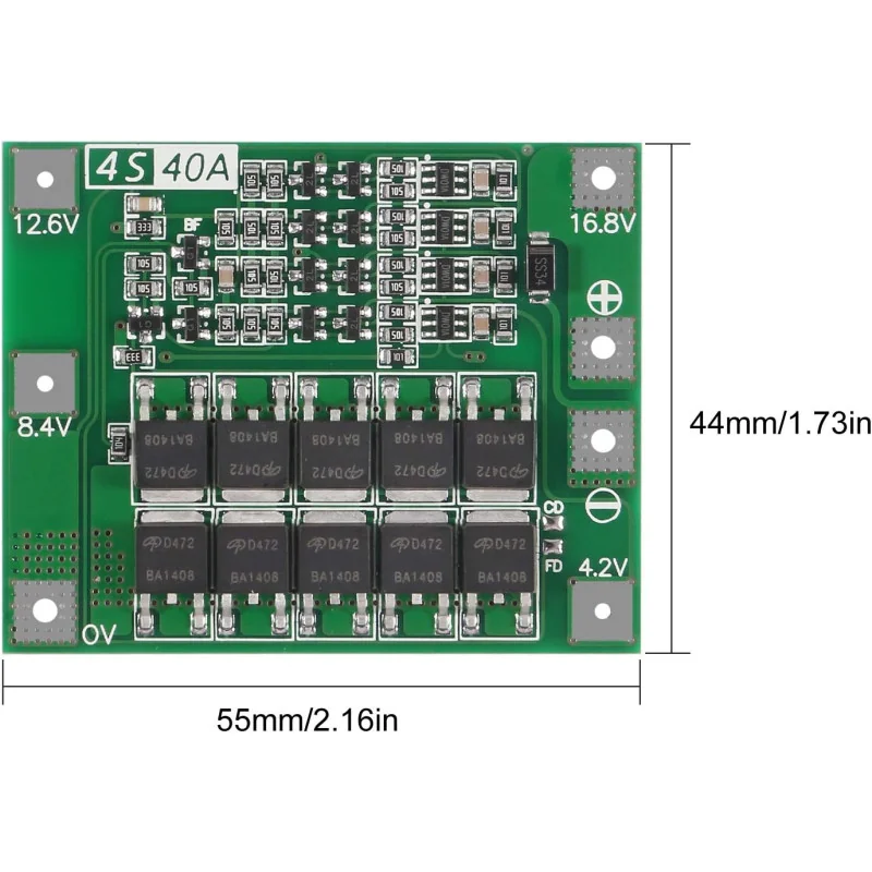 BMS 4S 16.8V 40A ENHANCED