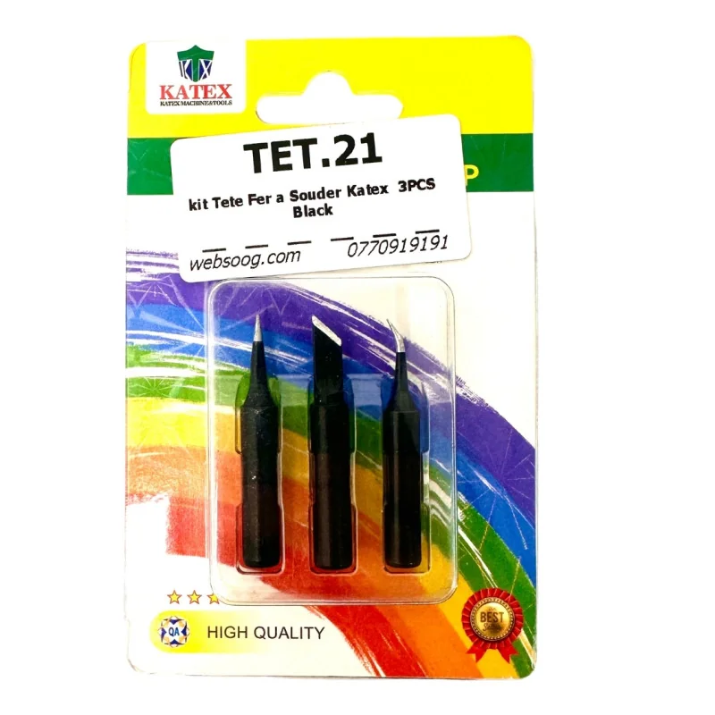 kit Tete Fer a Souder Katex 3PCS Black