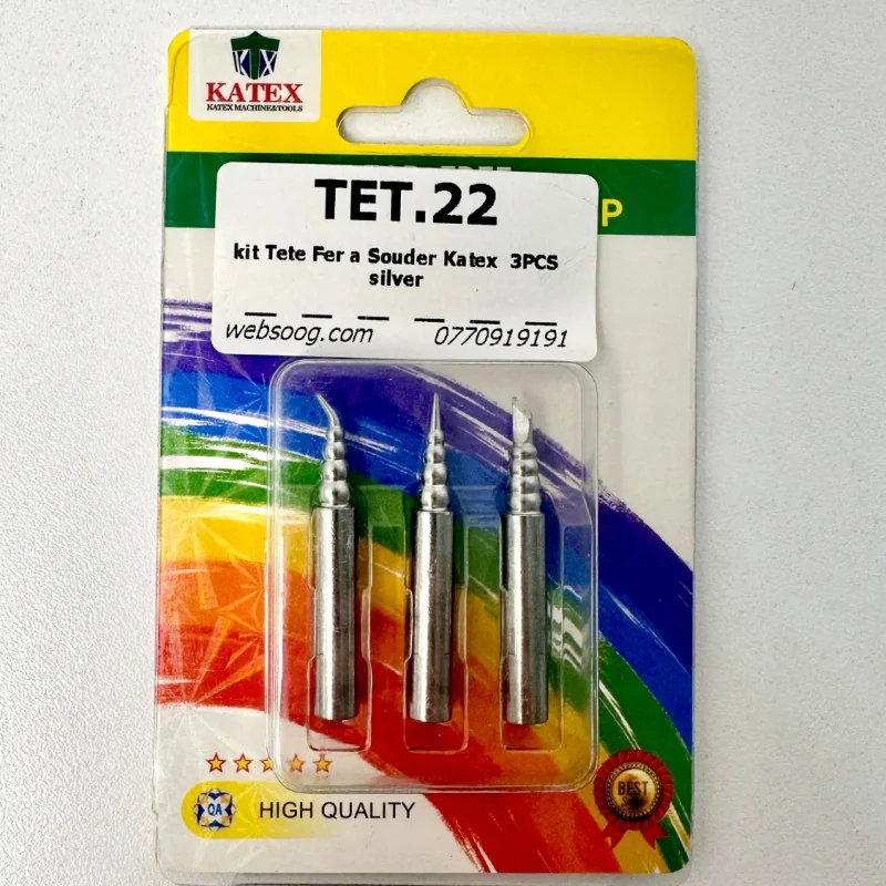 kit Tete Fer a Souder Katex 3PCS silver