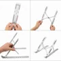 Support Laptop X Reglable Pliable Aluminium Ergonomique Gris