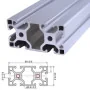 Profilé Aluminium T-Slot 4080 Longueur 1M / 2M / 3M