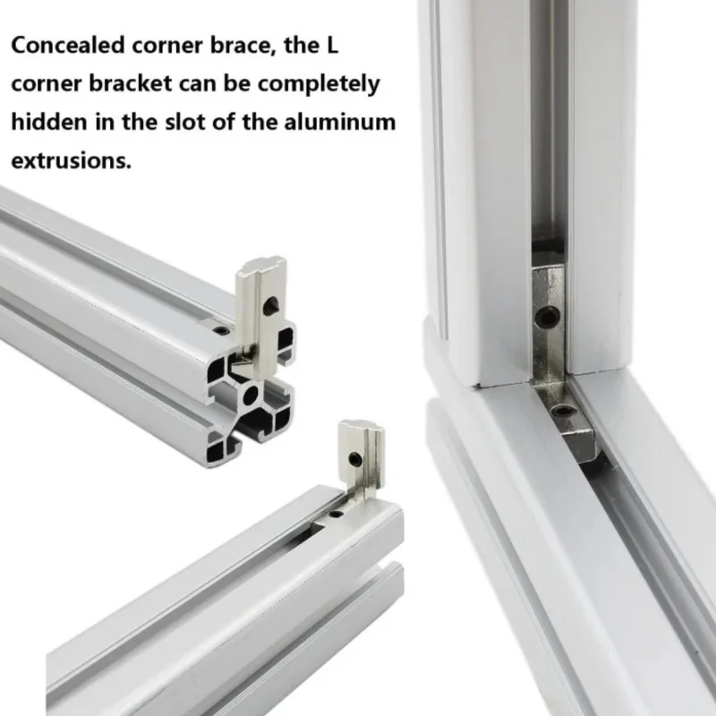 Équerre d'Angle en L pour Profilé Aluminium 3030L 4040L