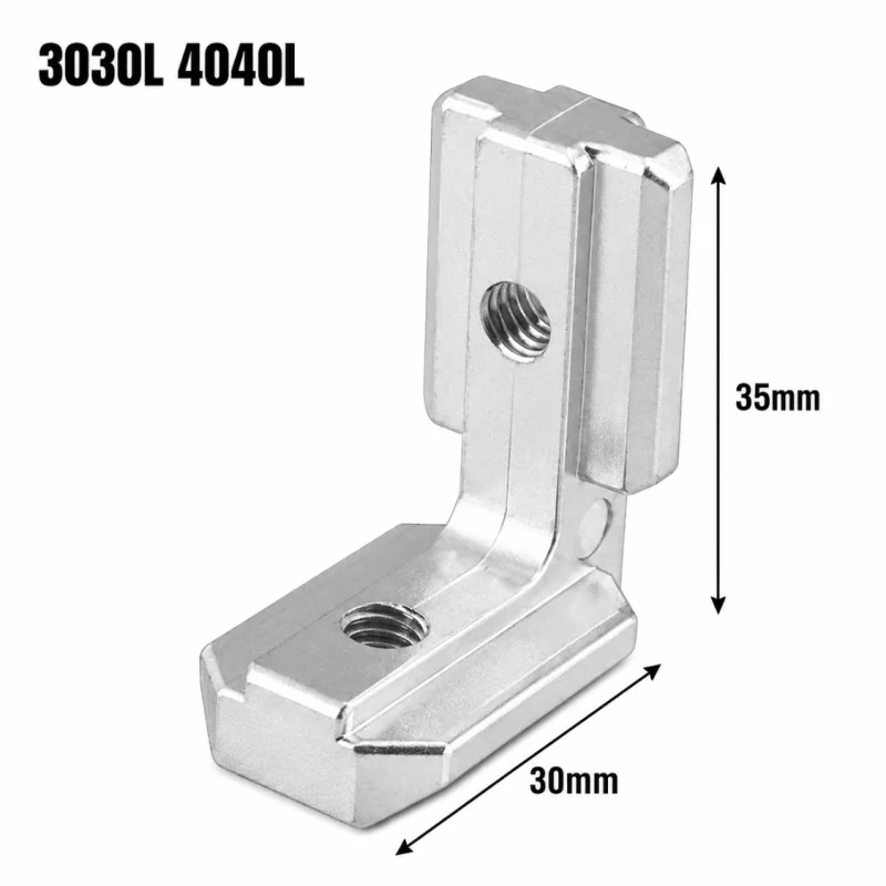 Équerre d'Angle en L pour Profilé Aluminium 3030L 4040L