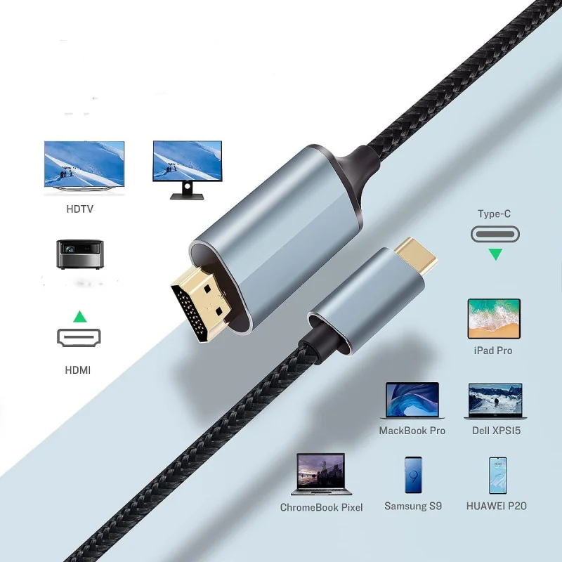 Cable USB-C vers HDMI 4K 1.8M