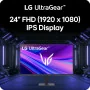 Ecran Gaming LG UltraGear 24G411A-B 24" Full HD IPS, 144Hz, 1ms MBR, G-Sync Compatible, FreeSync, HDR10