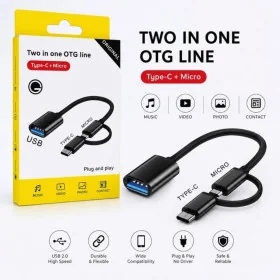 OTG Type-C / Micro-USB vers USB 3.0 Femelle 2-en-1 OTG Type-C / Micro-USB vers USB 3.0 Femelle 2-en-1