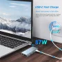 Hub USB-C 11-en-1 vers HDTV 4K avec VGA, LAN Gigabit et Lecteur de Cartes
