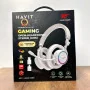 Casque Gaming Ouvert Sans Fil HAVIT GAMENOTE Fuxi-H8 RGB – 6 Modes de Connexion, Son Stéréo Spatial et Microphone - Blanc/Noire