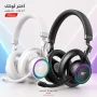 Casque Gaming Ouvert Sans Fil HAVIT GAMENOTE Fuxi-H8 RGB – 6 Modes de Connexion, Son Stéréo Spatial et Microphone - Blanc/Noire