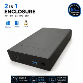 Rack USB 3.0 pour Disques Durs SATA 2.5" / 3.5" HDD & SSD – Jusqu'à 22 To