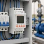 Interrupteur Horaire Numérique Programmable ENERGICAL à 2 Canaux C1/C2 – 24 à 240 V AC/DC, Montage sur Rail DIN
