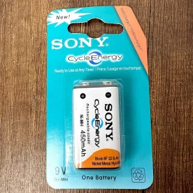 Pile SONY Original 9V Rechargeable 450mAh