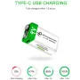 PILE ORGINAL 9V Rechargeable type-C usb 650mAh
