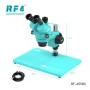 RF4 Trinocular Stereo Microscope RF-6558X 6.5-58X Synchronous Zoom with Aluminum Alloy Big Base