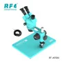 RF4 Trinocular Stereo Microscope RF-6558X 6.5-58X Synchronous Zoom with Aluminum Alloy Big Base