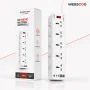 Multiprise LDNIO SC10610C 3000W avec 10 Prises Secteur - Chargeur USB 33W 3Type-C et 3USB-A Cable 3M