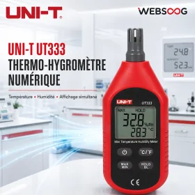 Thermometre hygrometre numerique UNI-T UT333 pour temperature et humidite