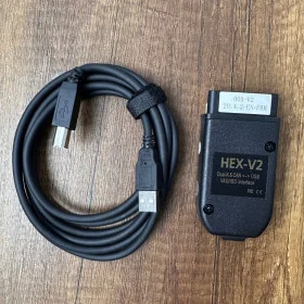 VAG COM 20.4.2-EN+FRM HEX-V2 Original Plan VAG COM Kable HEX+CAN USB interface
